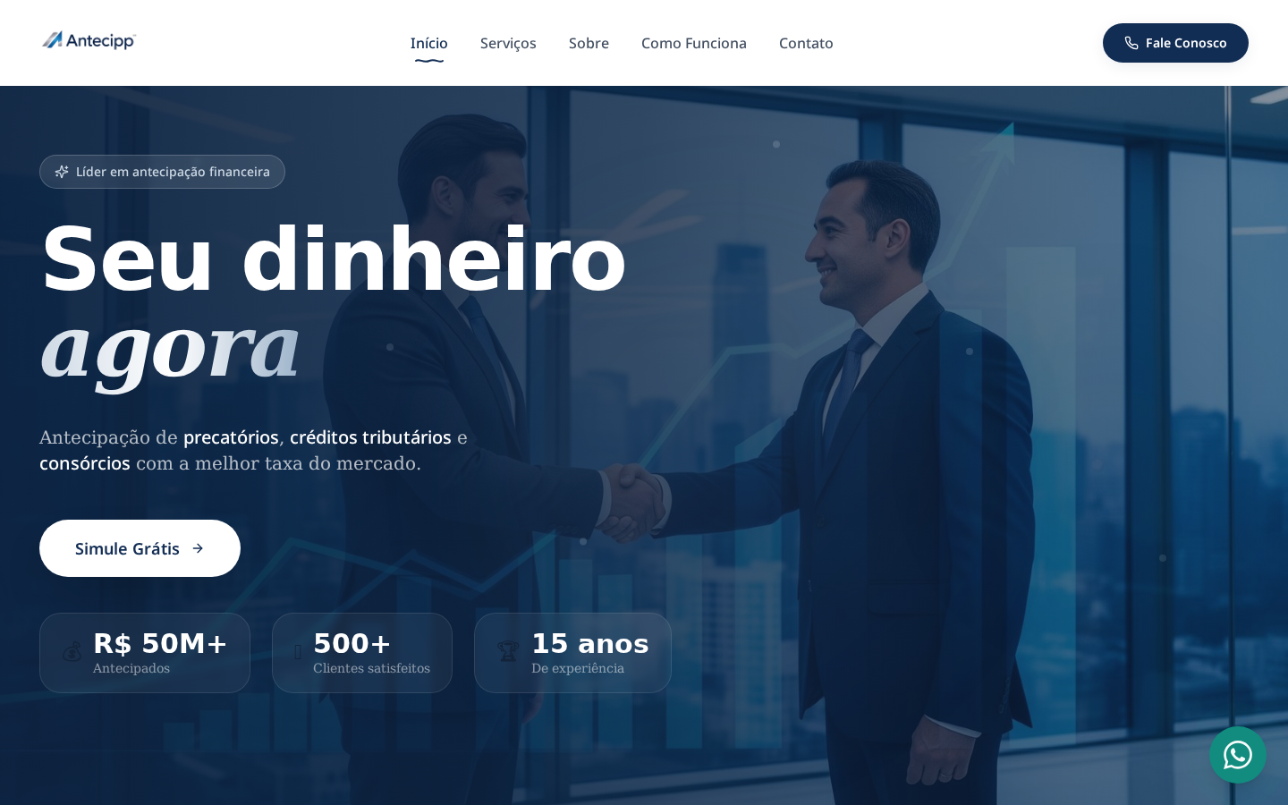 Antecipp — Site institucional de antecipação financeira