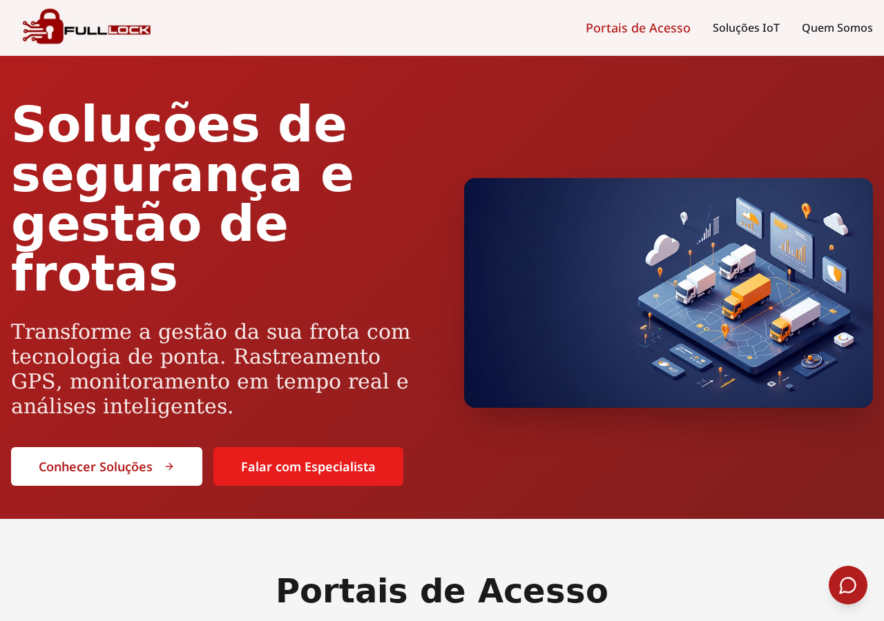 Full Lock — Site institucional de IoT e frotas