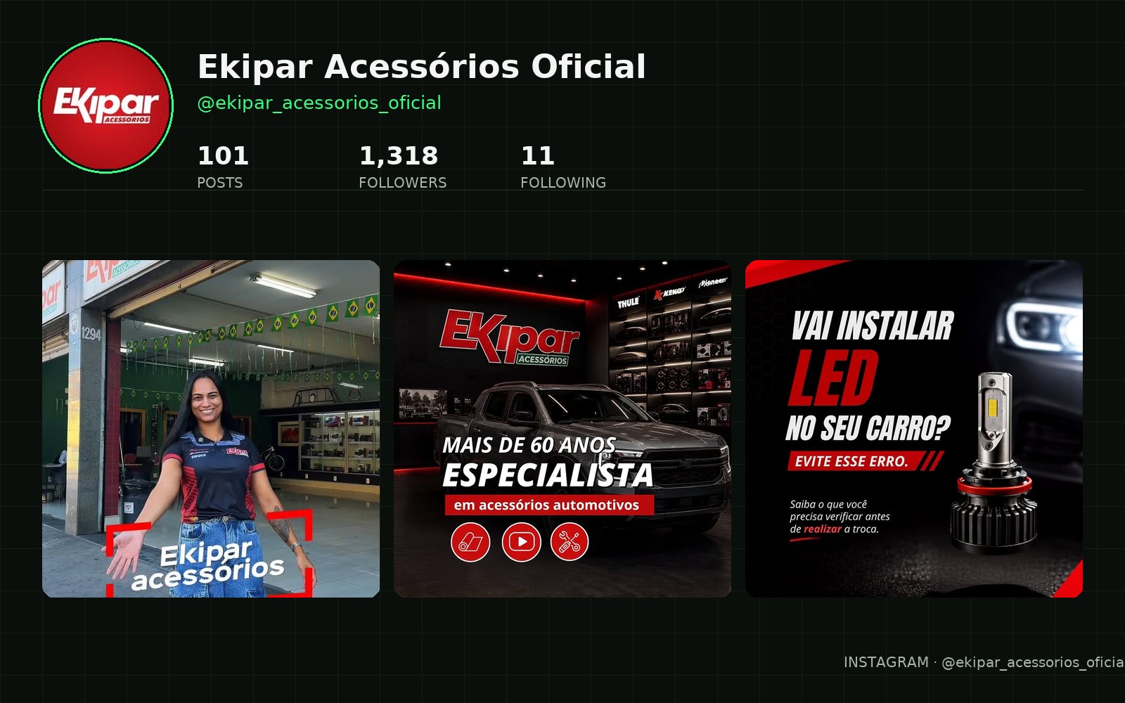 Ekipar Acessórios — Acessórios automotivos