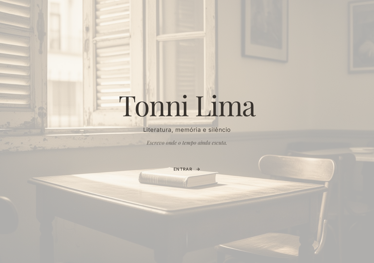 Tonni Lima — Site oficial de escritor