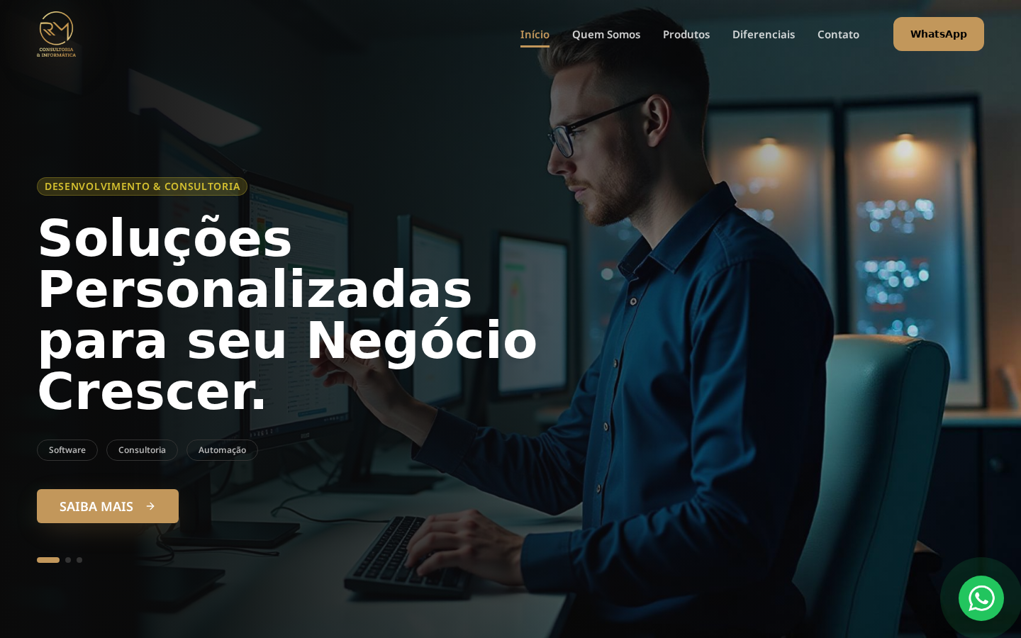 RM Consultoria & Informática — Site institucional de consultoria em TI