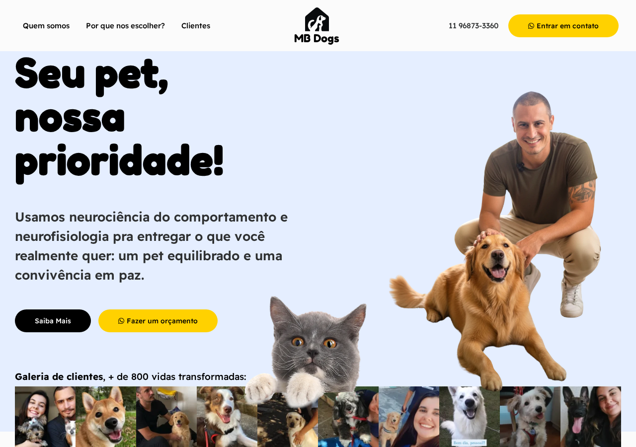 MB Dogs — Site de adestramento comportamental